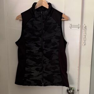 Athleta Black Camo Vest